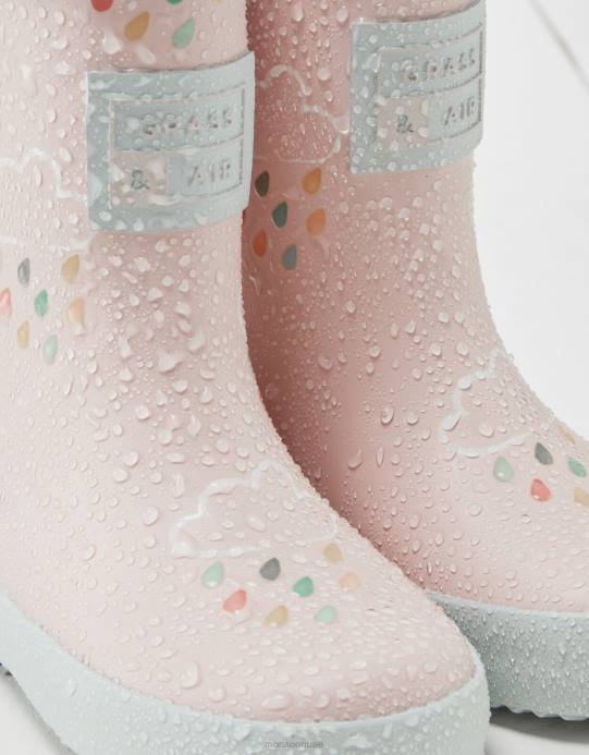 Monsoon أطفال أغطية رأس تكشف عن ألوان العشب والهواء D68H2316 أحذية لون القرنفل