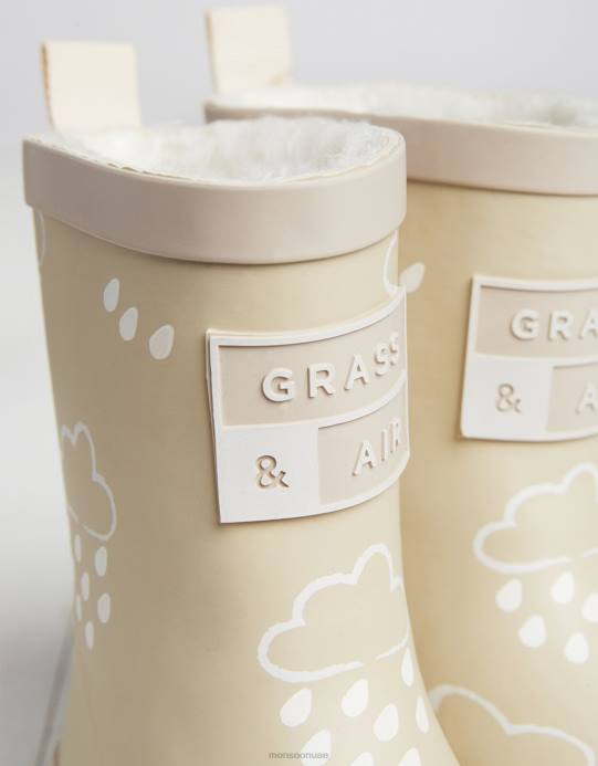 Monsoon أطفال ويليز التي تكشف لون العشب والهواء بشكل طبيعي D68H2322 أحذية حجر طبيعي)